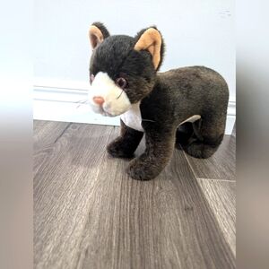 Ty Classics Collection “Mystery” the Standing Brown and White Cat (12 inch)